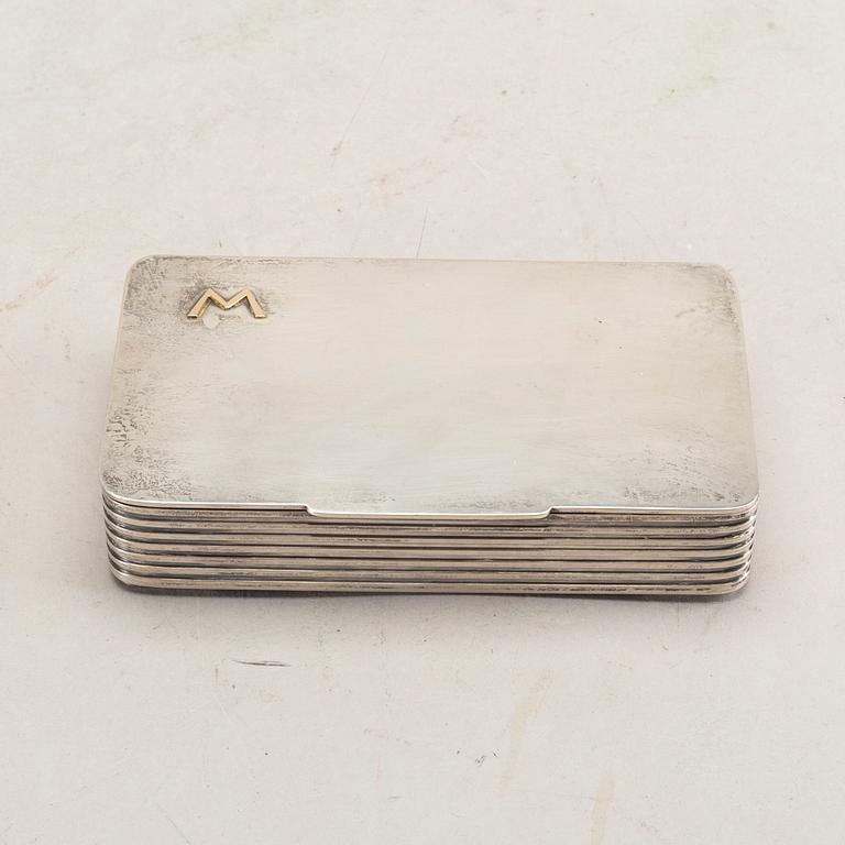 a Danish sterling silver box.