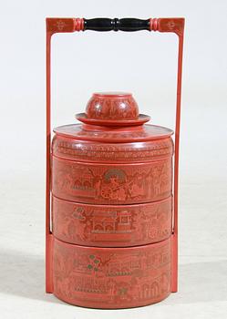 MATLÅDA, lack, Kina, 1900-tal.