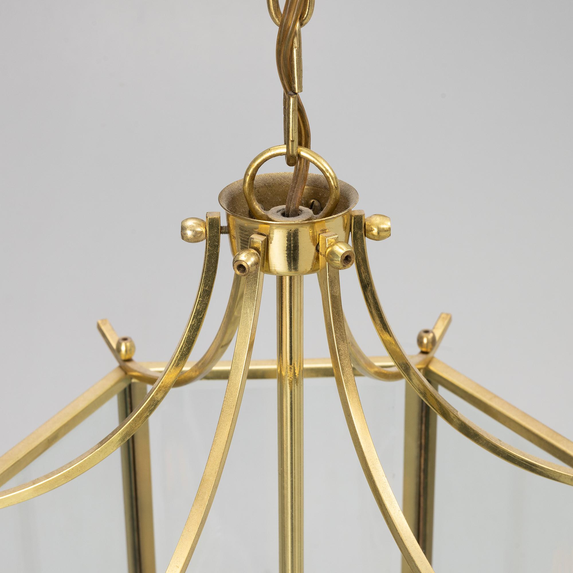 A ceiling lamp, late 20th Century.