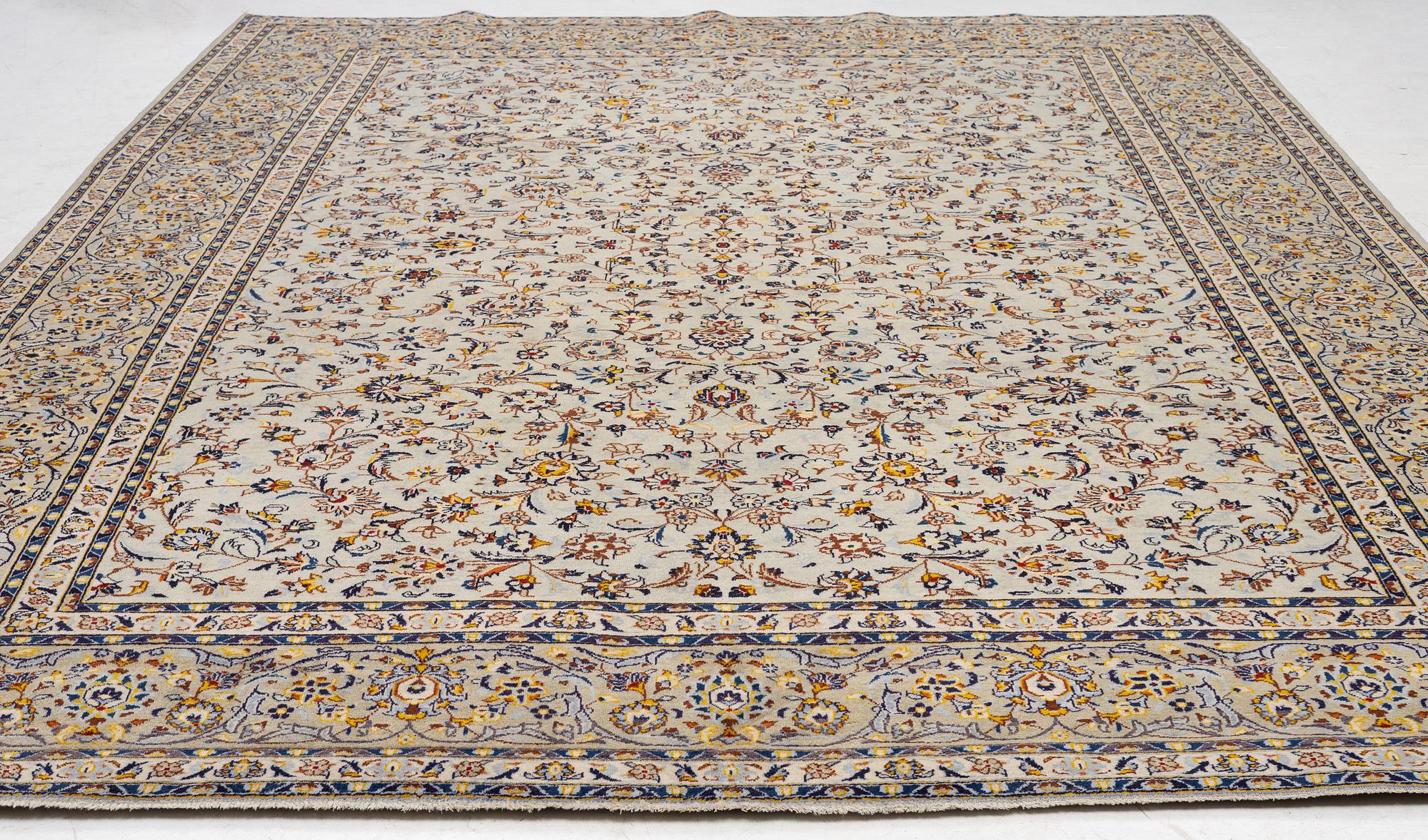 Carpet, Keshan, approx. 402 x 295 cm.