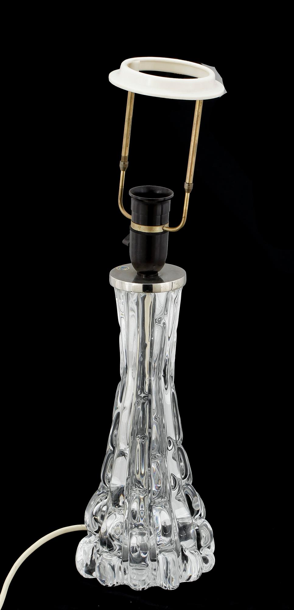 BORDSLAMPA, glas, design Carl Fagerlund, Orrefors. Modell RD 1477.