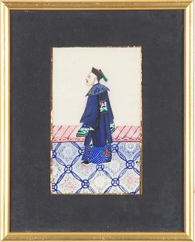 Two Chinese paintings, Qing dynasty, 19th Century.