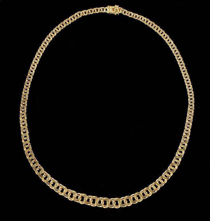 HALSBAND, 18k guld, Stockholm, 1964. Vikt 32 g.