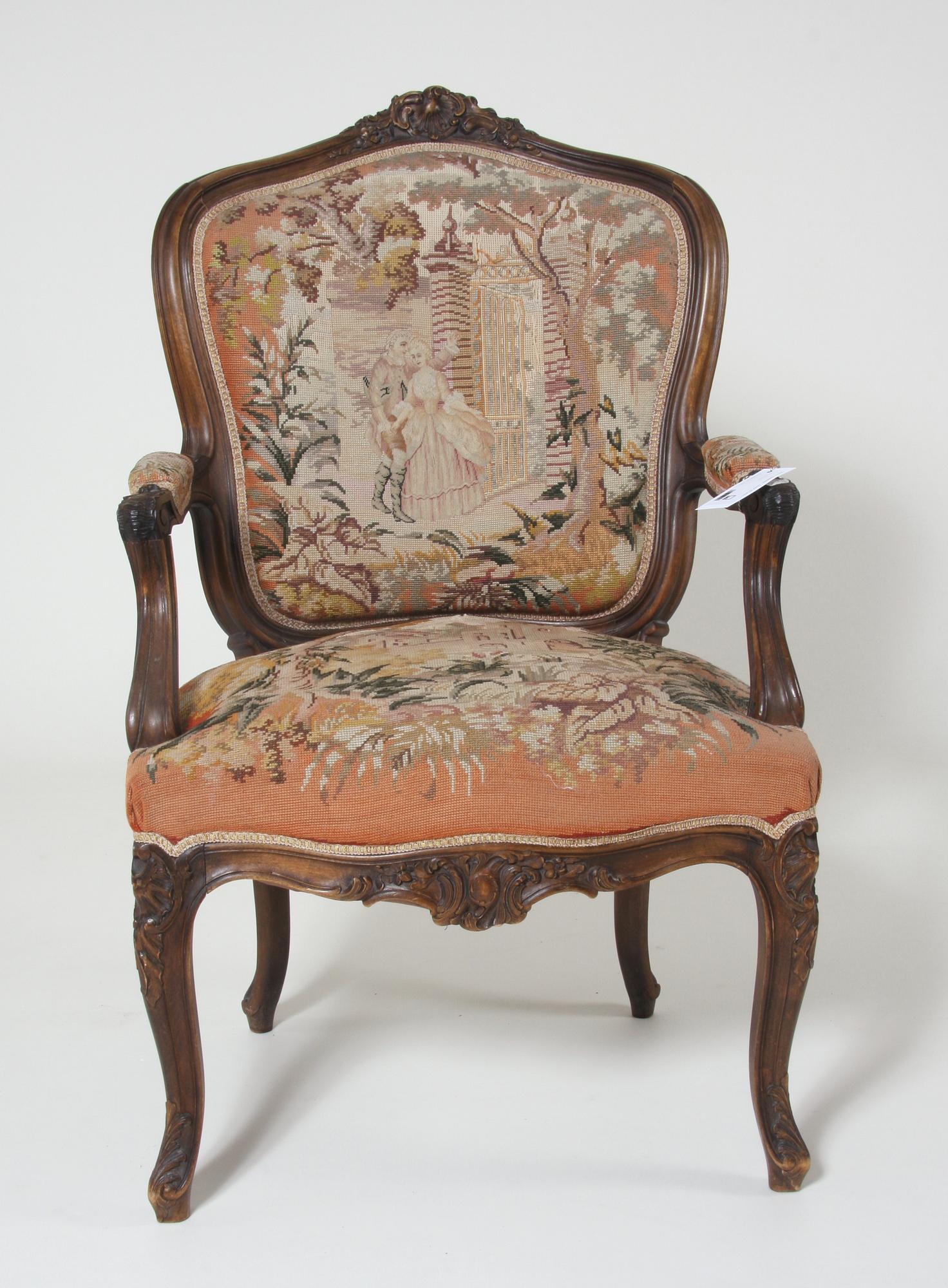 KARMSTOL, Louis XV-stil.