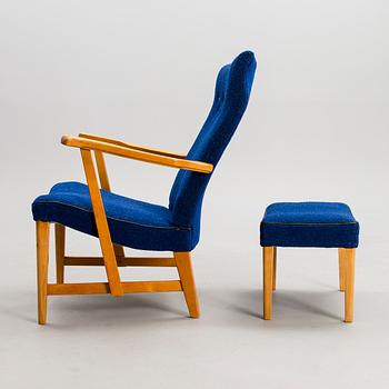 CARL GUSTAF HIORT AF ORNÄS, AN ARMCHAIR "Prince" Puunveisto Oy-Wood work Ltd, Finland, designed in 1948.