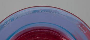 POKAL, glas, sign. Kaj Franck Nuutajärvi, Notsjö. 1970-tal.