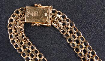 ARMBAND, guld 18k. Vikt 9 gram.