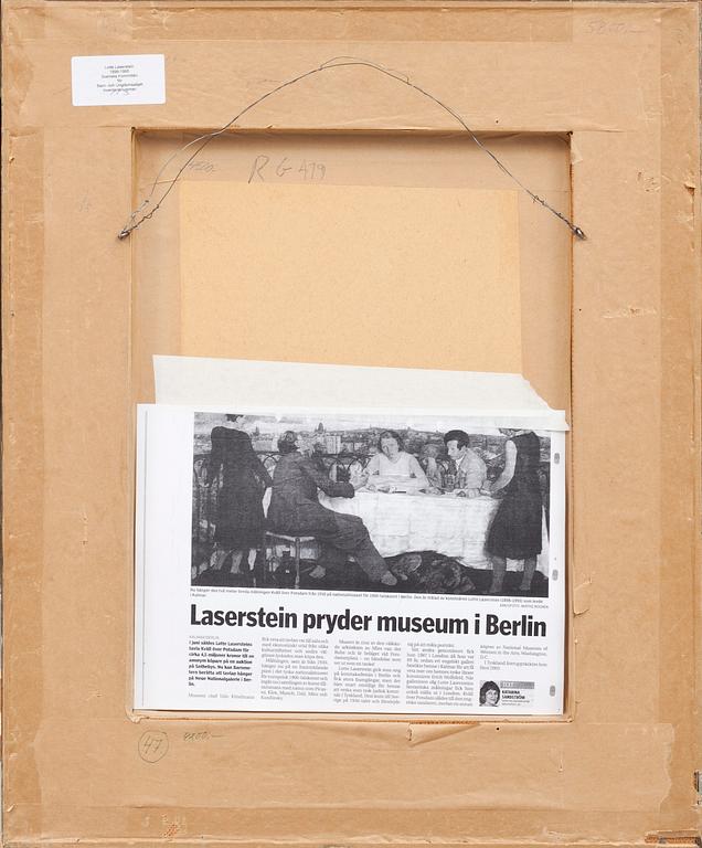 LOTTE LASERSTEIN, pastell, signerad och daterad- 1980.