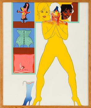 ALLEN JONES, silkscreen printed in colours, signed Allen Jones, dated -65 and numbered 192/200 with pencil.