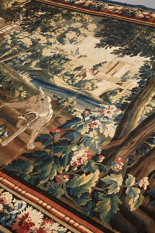A "Verdure" tapestry, ca 282 x 433 cm, signed ViTRA.M.R.D'AVBVSON.