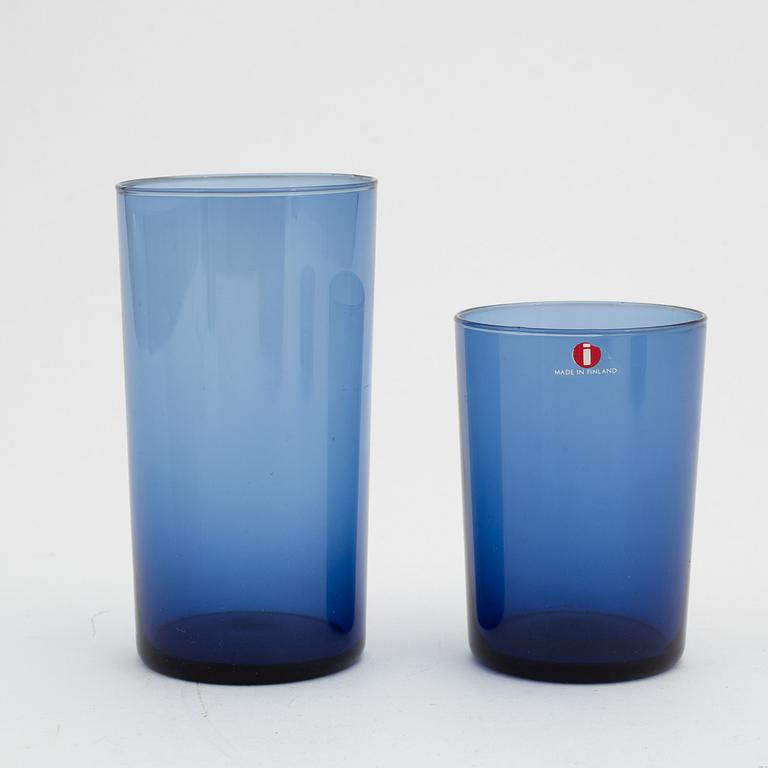 Timo Sarpaneva, a 27 piece glass service, the I-series, Iittala, Finland, designed in 1958.