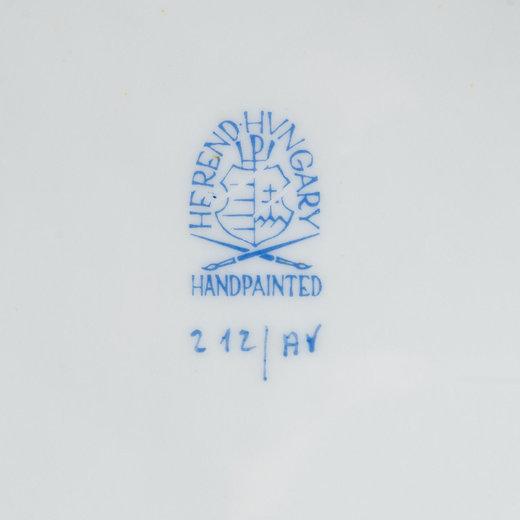 Servis, 48 delar, "Chinese Bouqet"/ "Green Apponyi", Herend, Ungern.