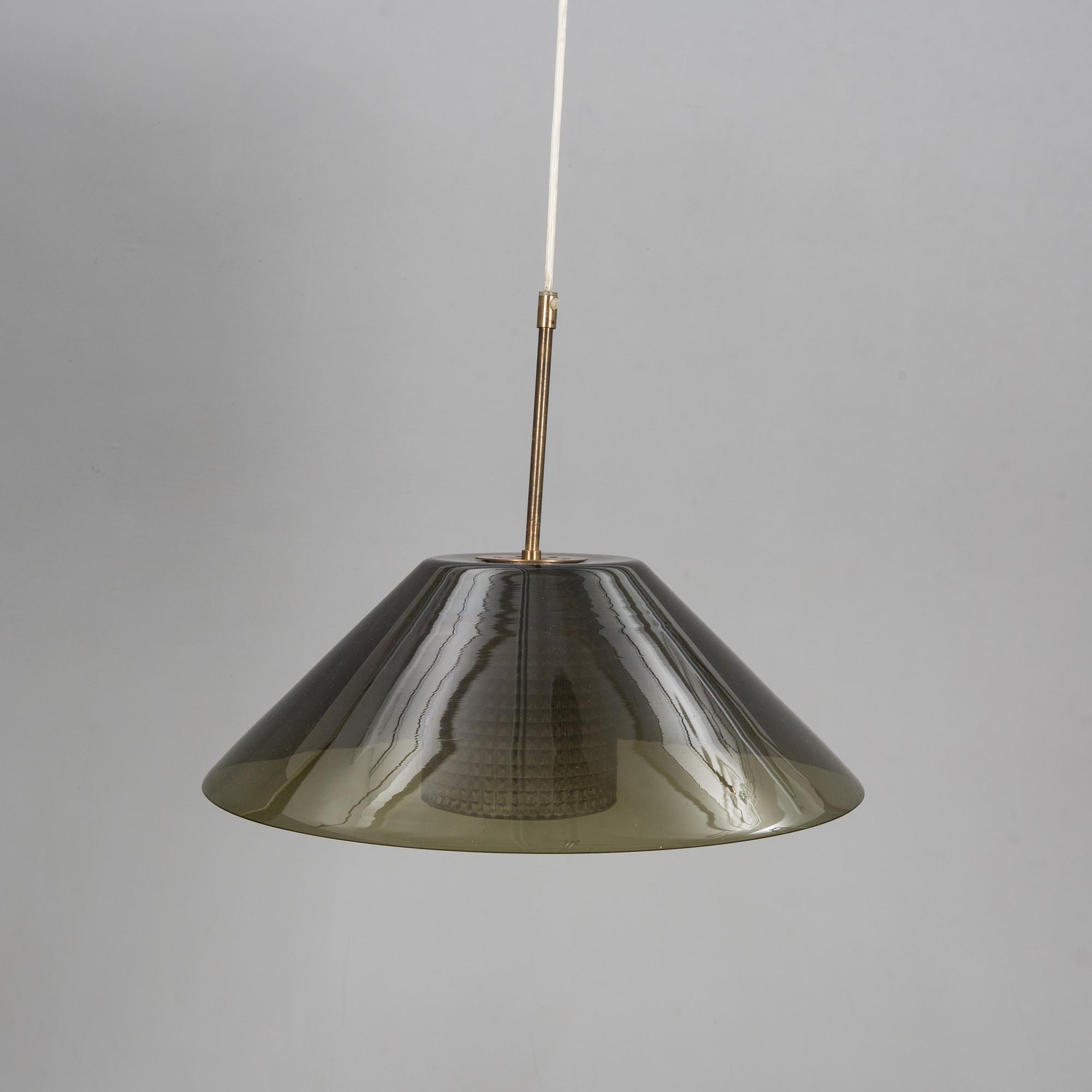 TAKLAMPA, Carl Fagerlund, Orrefors, 1900-talets mitt.