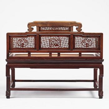 Dagbädd, hardwood. Qingdynastin, 1800-tal.