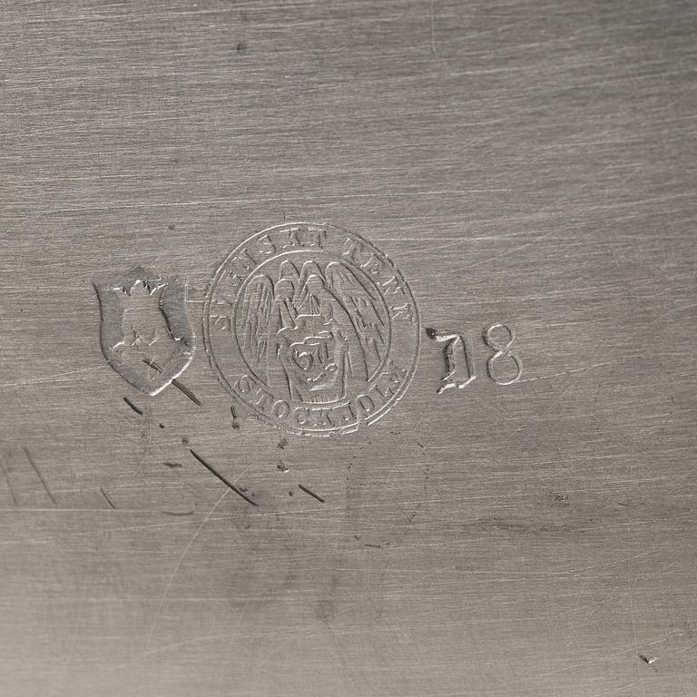 Nils Fougstedt, a pewter jardinière, Firma Svenskt Tenn, Stockholm 1930.