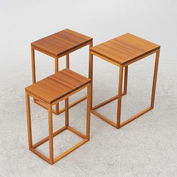 Ulla Christiansson, nesting table, 3 pieces, "Trio", K Andersson & Söner, late 20th century.
