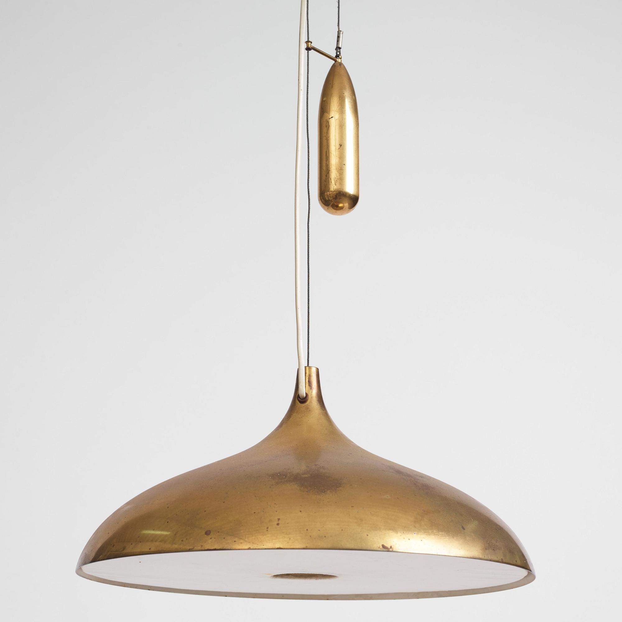 Bröderna Malmströms Metallvarufabrik, taklampa, modell "1576", Malmö, 1950-tal.