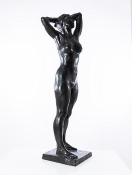 Gudmar Olovson, sculpture. Signed. Numbered. Foundry mark. Bronze, height 132 cm, length 40 cm.