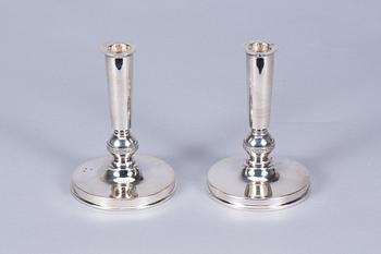 LJUSSTAKAR, ett par, silver, MGAB, Uppsala, 1954, vikt ca 180g.