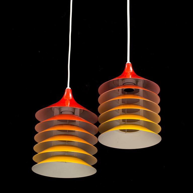 TAK/FÖNSTERLAMPOR, ett par, IKEA, 1970-tal.