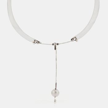 Vivianna Torun Bülow-Hübe, a silver necklace, executed in her own wokshop, Stockholm 1955.