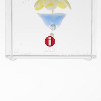 Oiva Toikka, vuosikuutio 2000, signeerattu Oiva Toikka Nuutajärvi 2000, 925/2000.