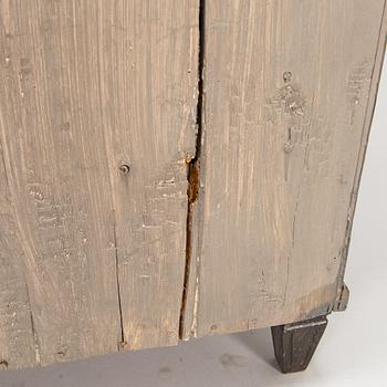 A 1830s-40s late Gustavian display cabinet.