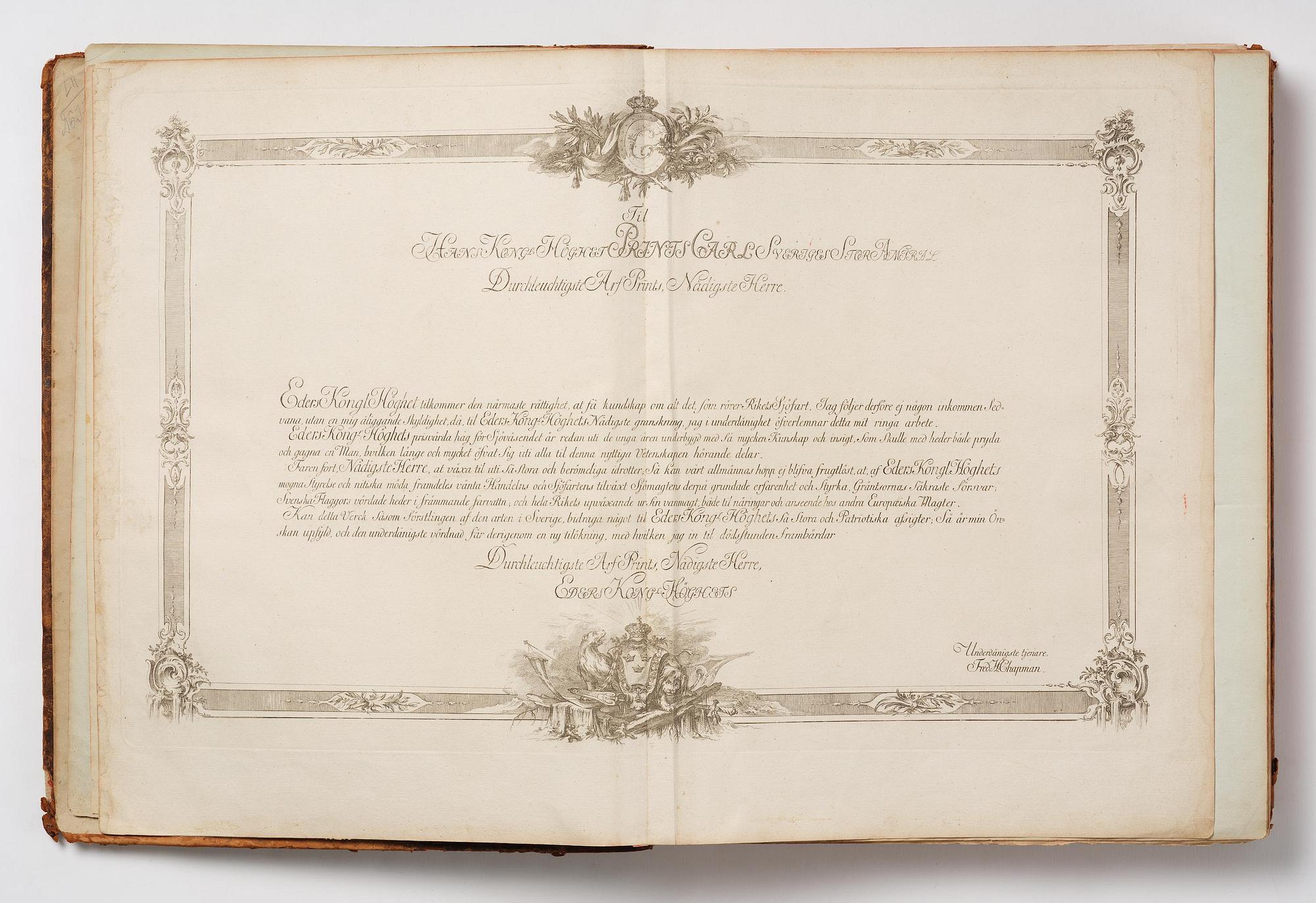 Fredrik Henrik af Chapman, ”Architectura navalis mercatoria”- Sweden's most impressive 18th-century work on shipbuilding.
