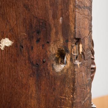 A 18th century Baroque oak cabinet.