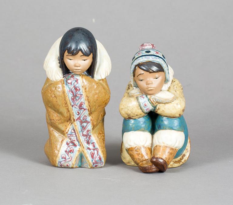 FIGURINER, 2 stycken, Lladro, Spanien, 1900-tal.