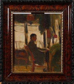 GYULA RUDNAY, olja på pannå, signerad.