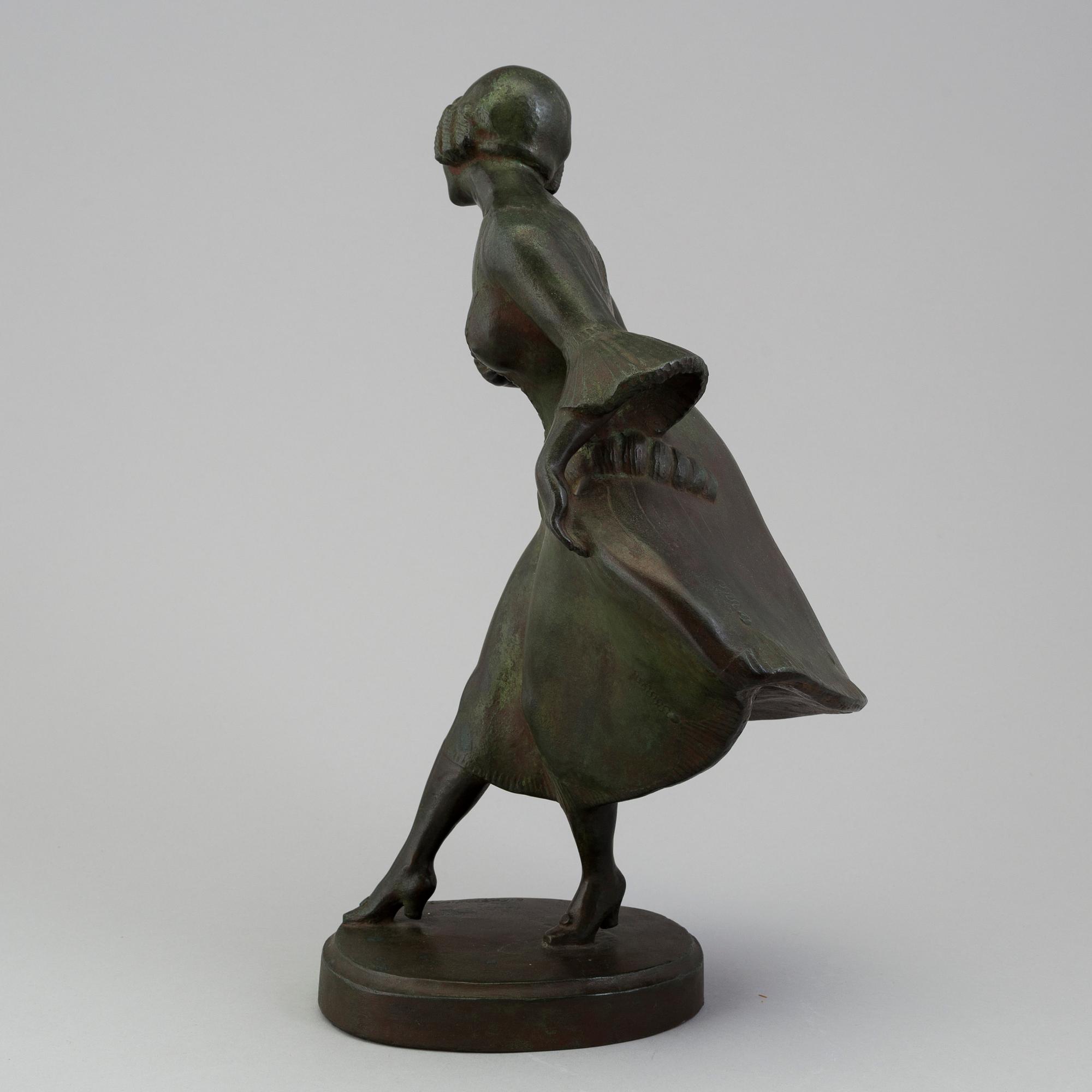 CARL FAGERBERG, a bronze sculpture, signed.