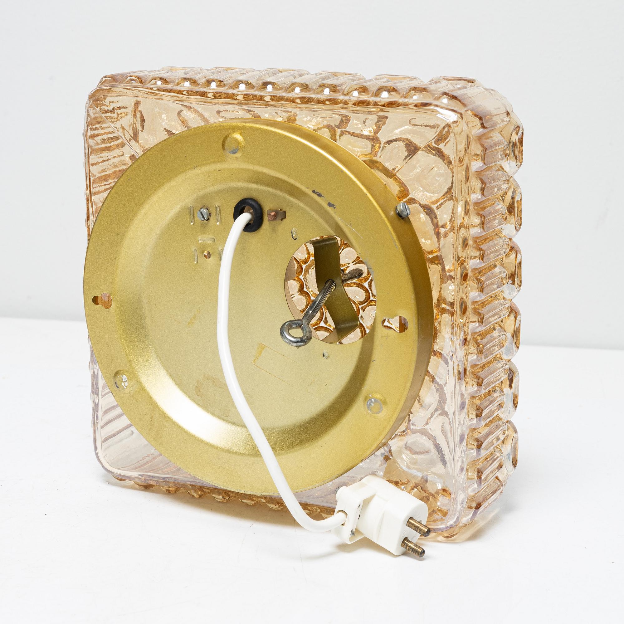 Ceiling lamp, Glashütte Limburg, Germany, second half of the 20th century.