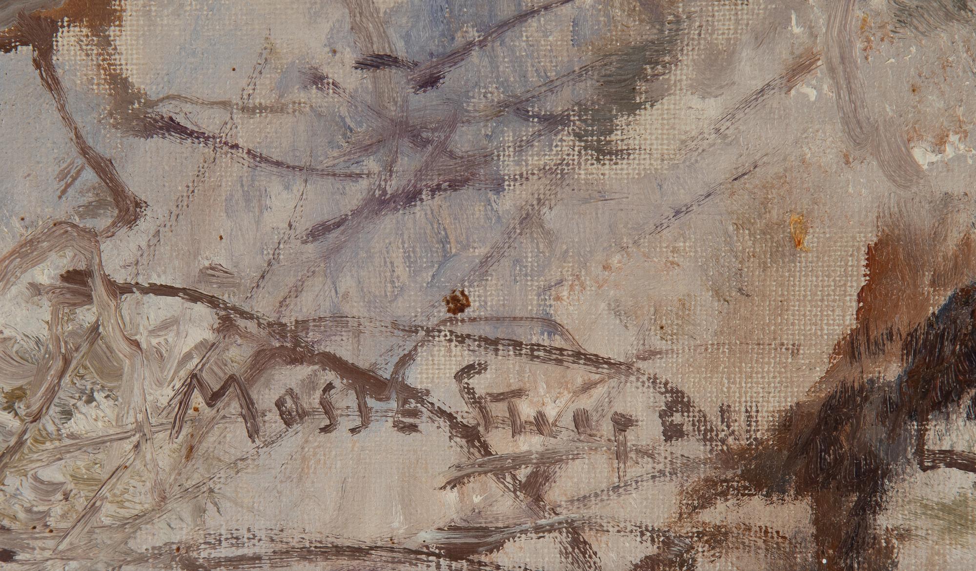 Mosse Stoopendaal, oil on canvas, signed.