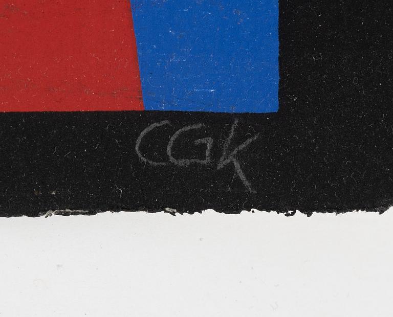 C Göran Karlsson, färgserigrafi, signerad 136/150.