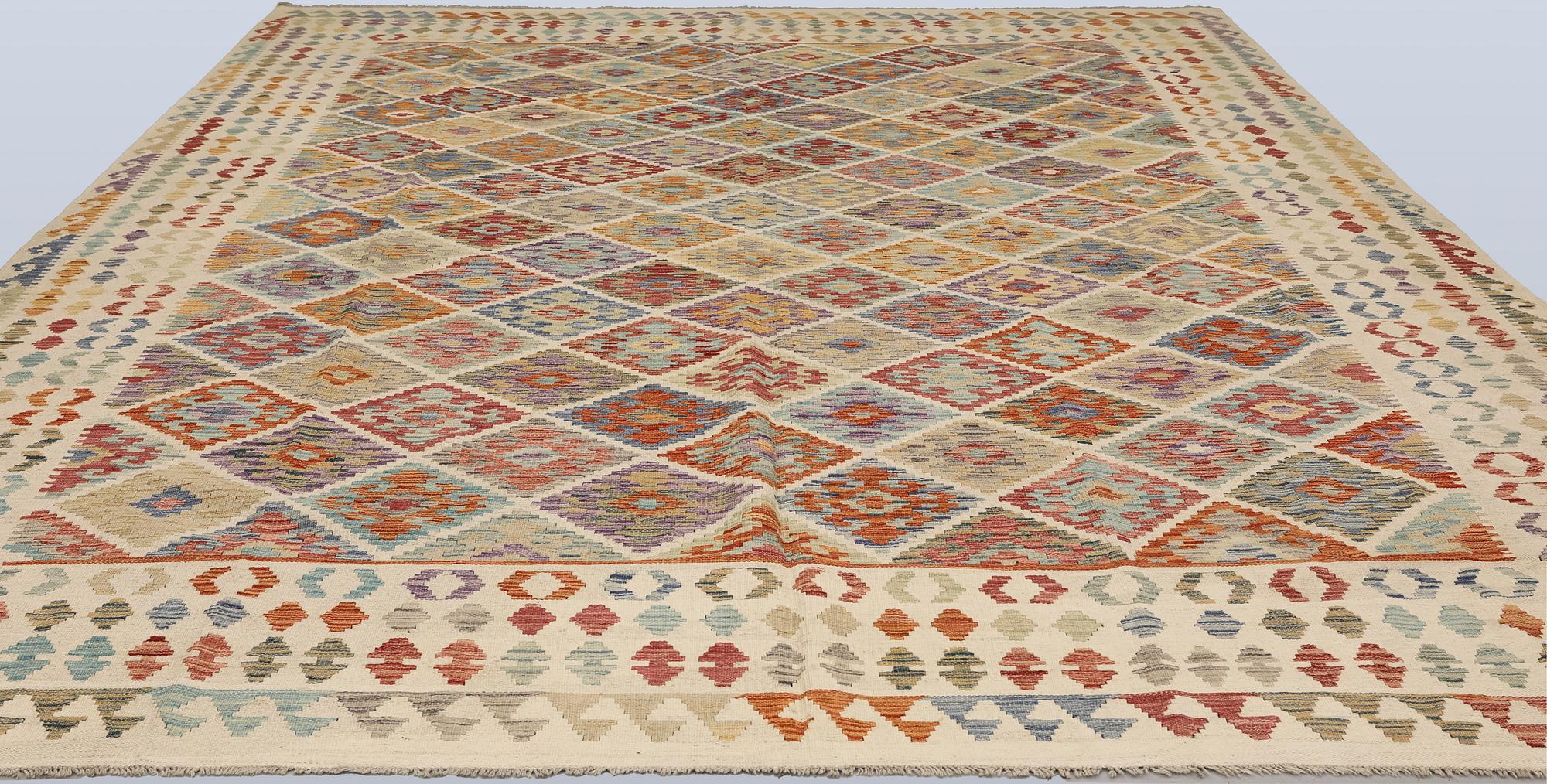 Carpet, Kelim, c. 388 x 309 cm.
