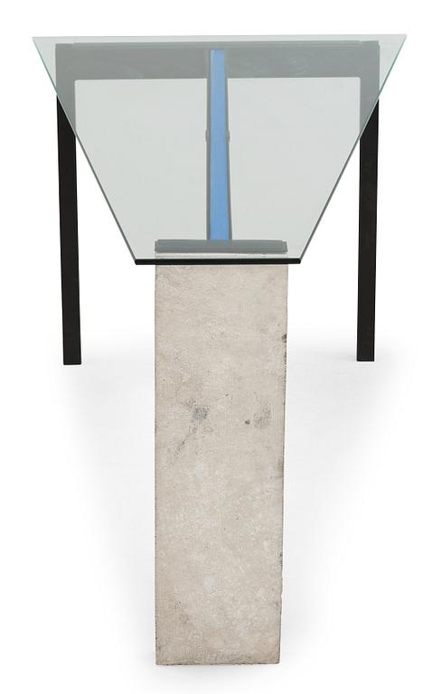 A Jonas Bohlin 'Concrete' desk, Källemo Sweden circa 1984.