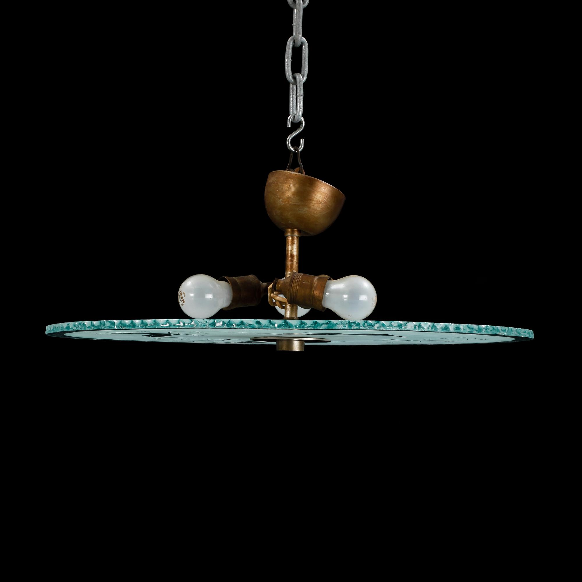 TAKPLAFOND, frostat glas, 1900-talet första hälft.