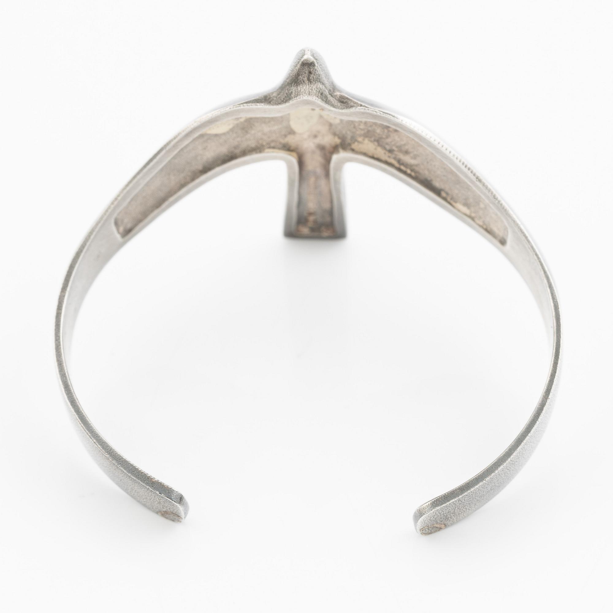 Bracelet in the form of a swallow, sterling silver, Lapponia, Finland 1978.