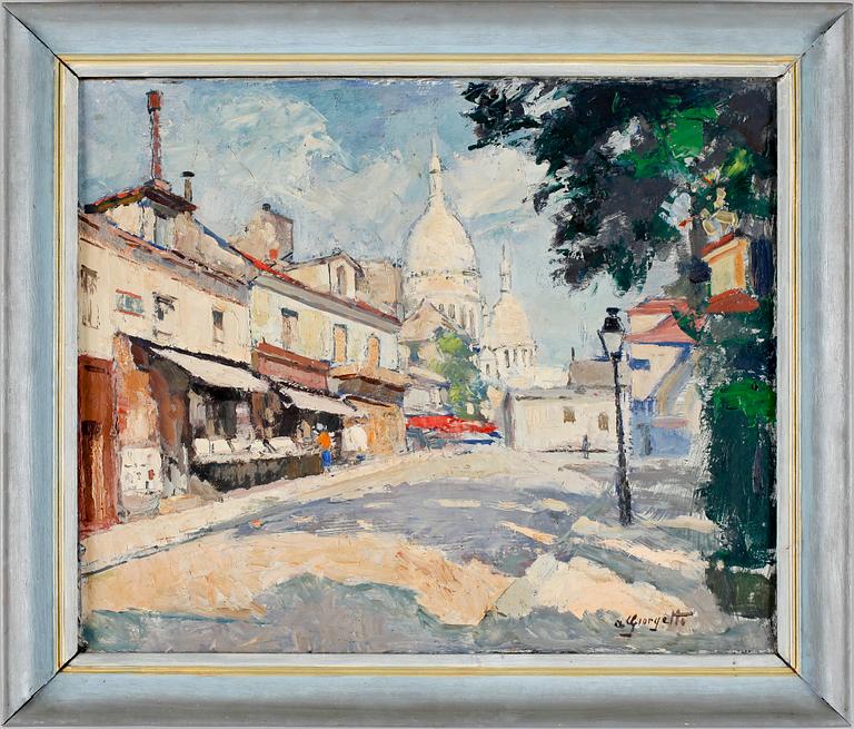 ANGELO GIORGETTI, olja på duk, sign.