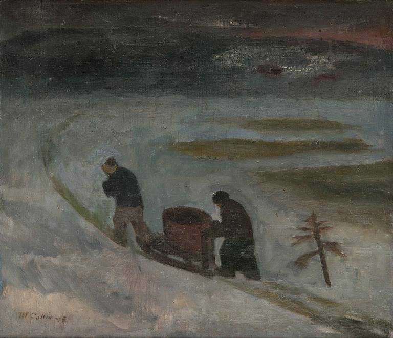 Marcus Collin, oil on canvas, signed and dated-17.