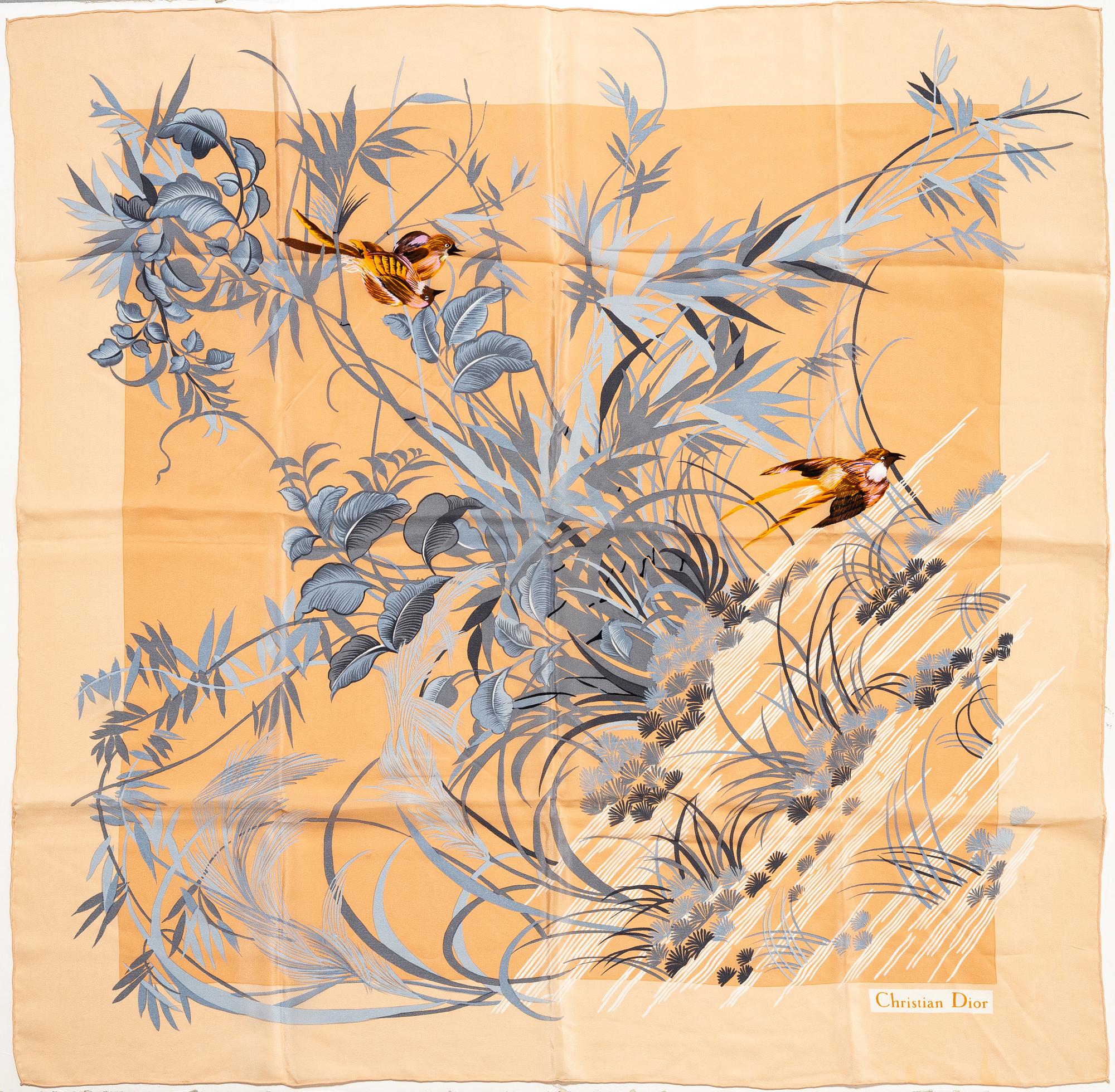 Christian Dior, Scarves, 2 pcs, vintage.