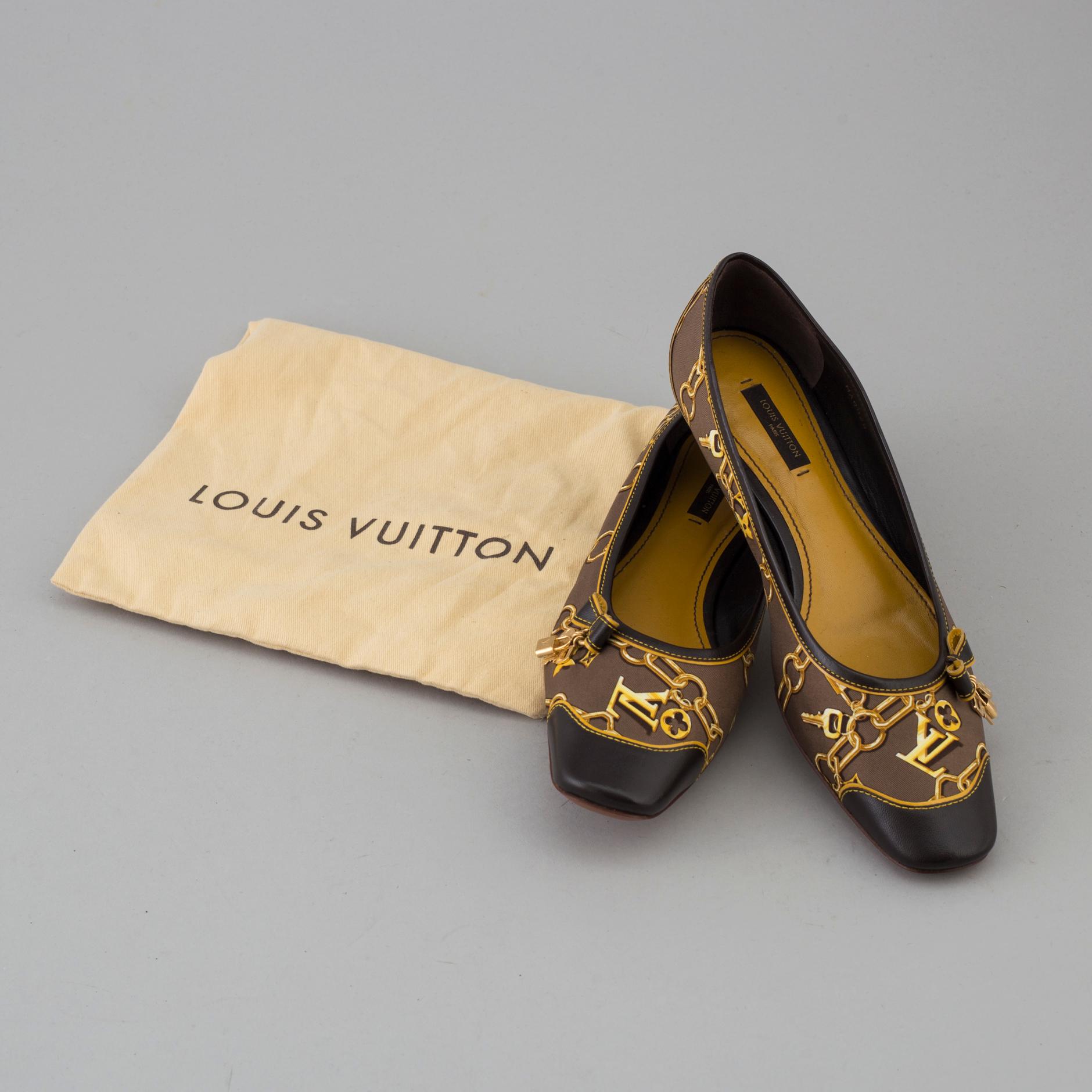 Ballerina shoes by Louis Vuitton.