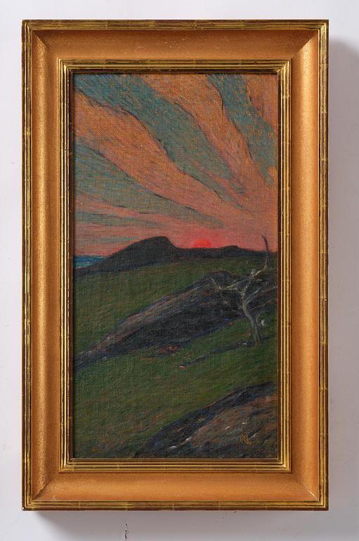Karl Nordström, "Sunset, Bohuslän".