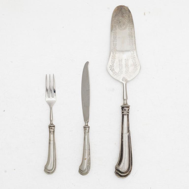 Bestick, 13 st, silver, Italien, efter 1944.