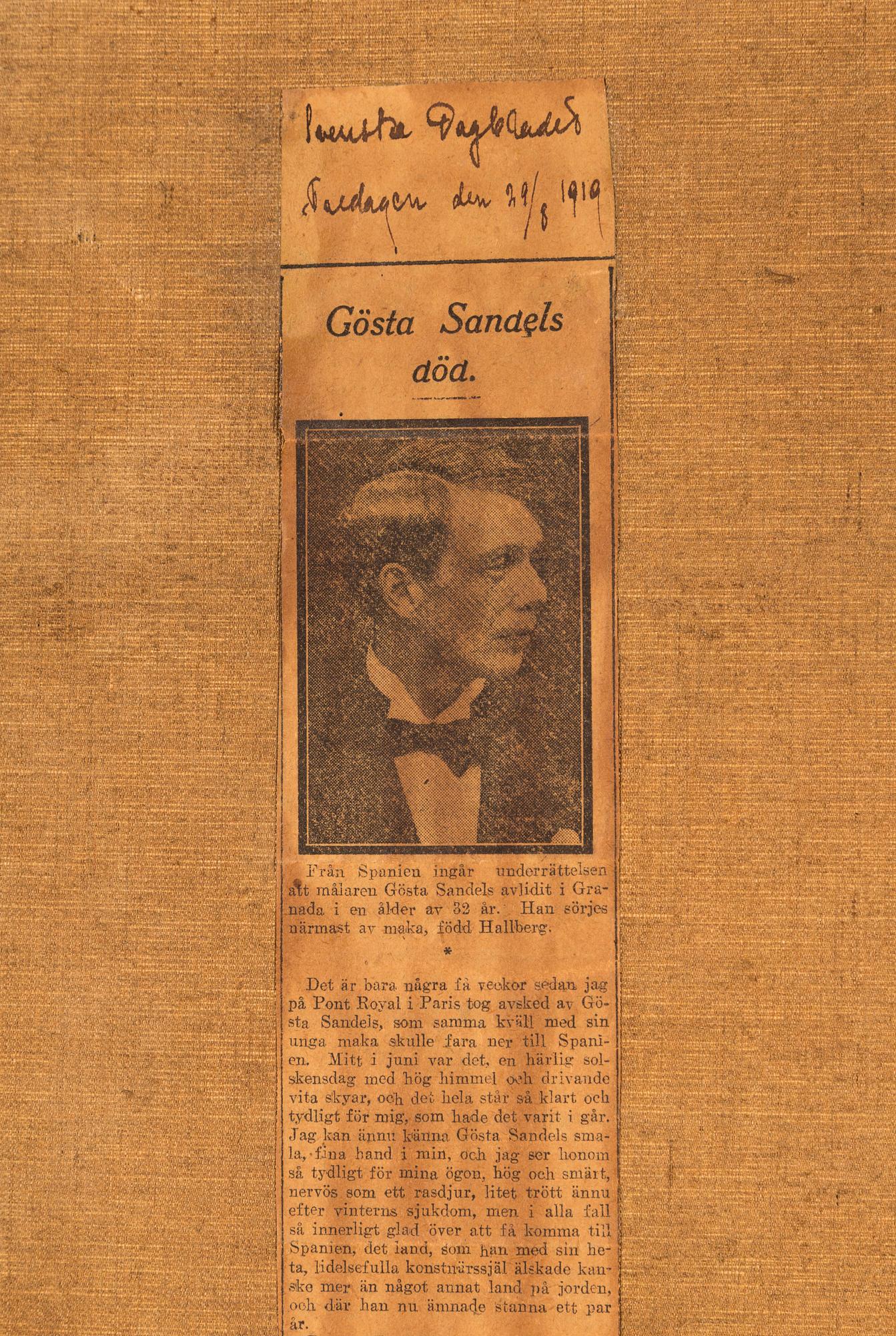 Gösta Sandels, Bohus fästning.