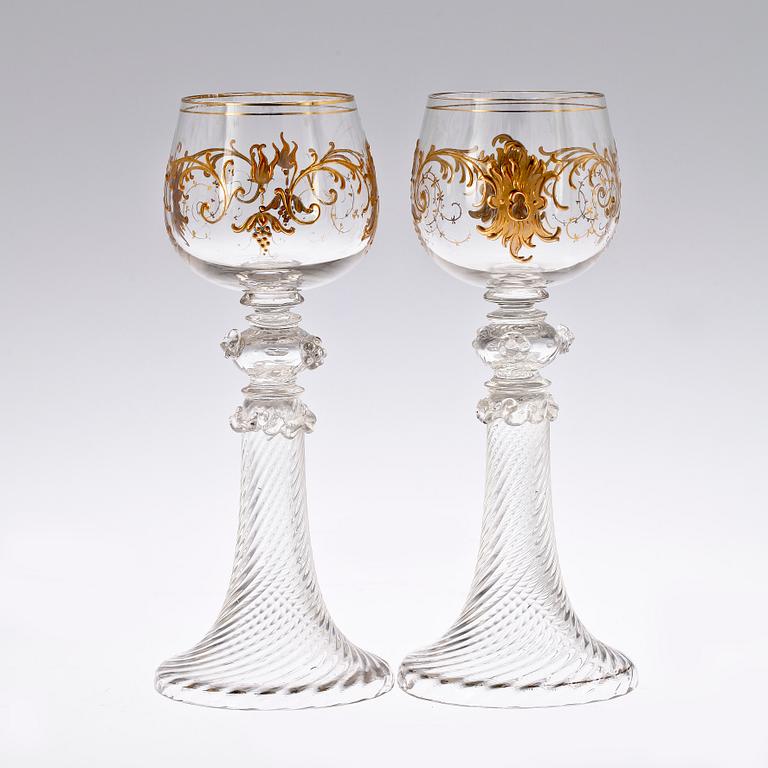 REMMARE, ett par, glas, tidigt 1900-tal.