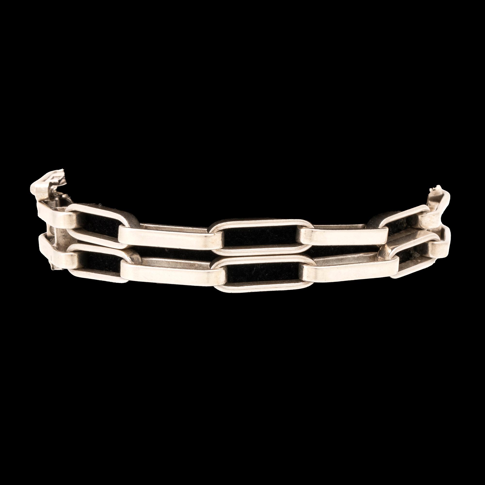 A silver bracelet by Karl-Ingemar Johansson, Gothenburg 1976.