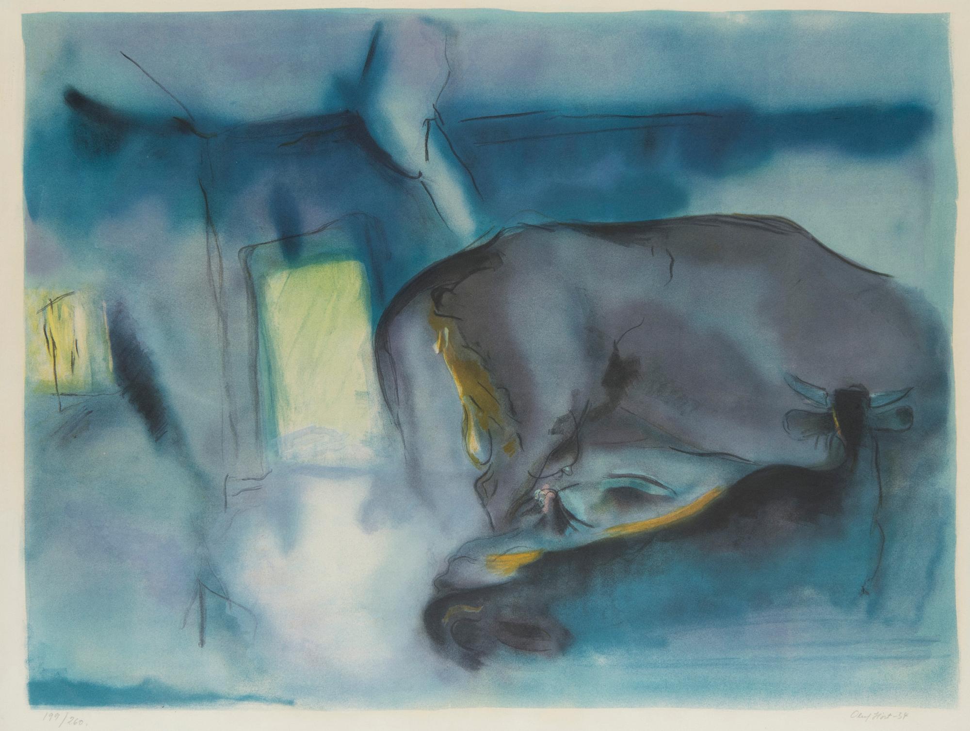 Oluf Høst, "Kostald, lyse Nætter" (Barn, bright nights).