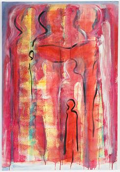 Roberto Torregiani, tempera on canvas, signed and dated 2002 verso.